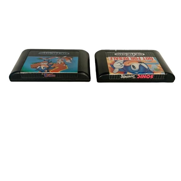 Sonic the Hedgehog 1 & 2 Vintage Video 2 Games Set (Sega Genesis, 1991& 1992) - Picture 2 of 8